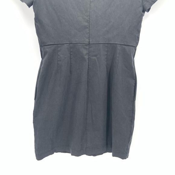 Vetta Sheath Mini Dress Black Size S Minimalist Capsule Career Preppy City Retro - Picture 7 of 11